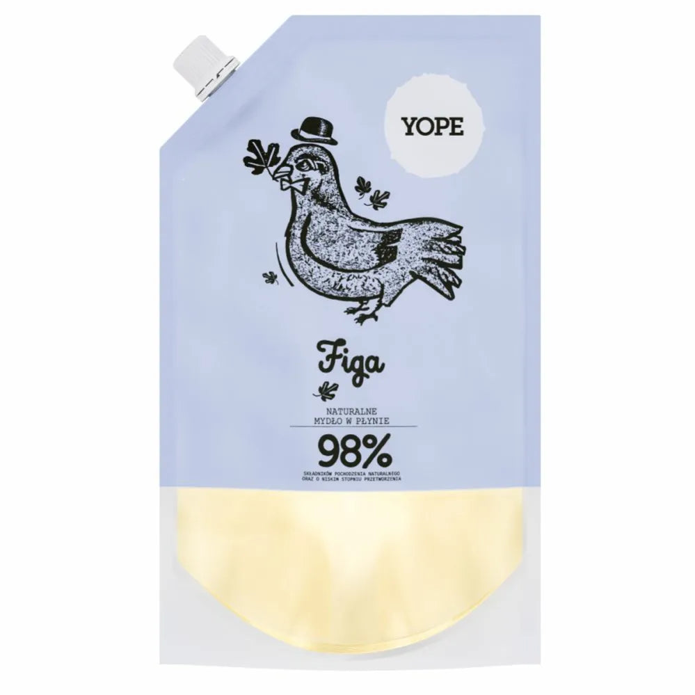 Uzupełniacz Mydło Naturalne w Płynie Figa 500 ml - Yope