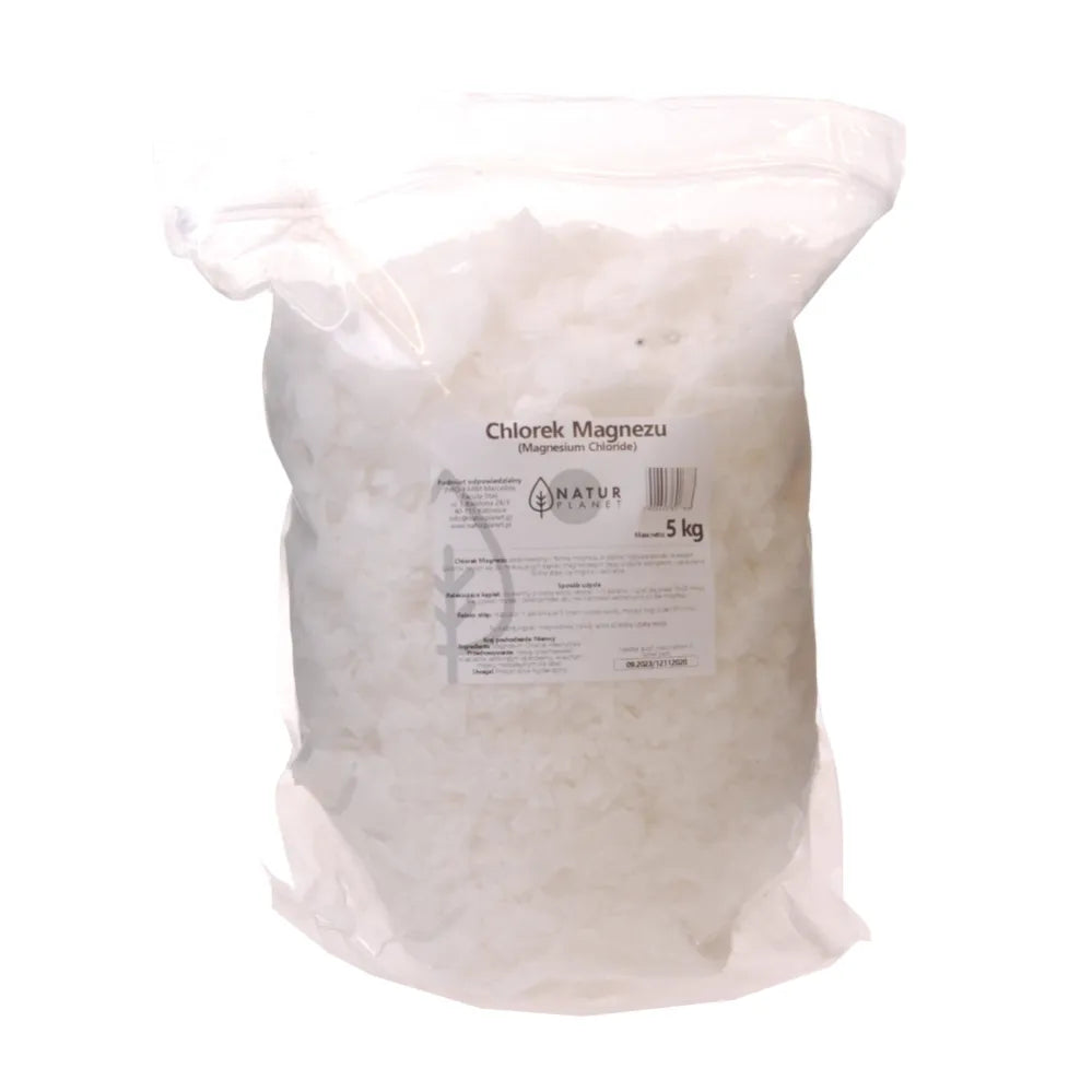 Chlorek Magnezu Sześciowodny Płatki 5 kg Natur Planet