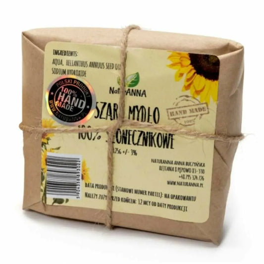 Szare Mydło 100% Słonecznikowe 125 g - NaturAnna