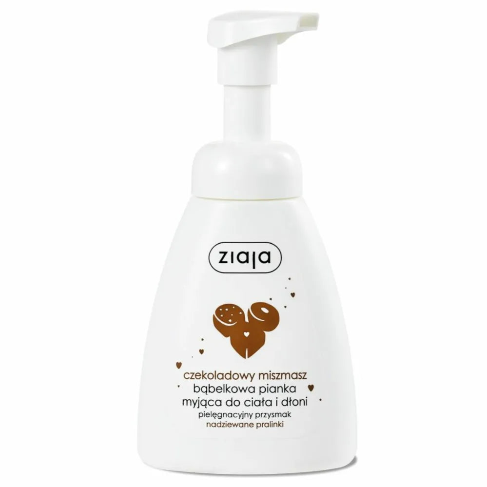 Bąbelkowa Pianka Myjąca do Ciała i Dłoni CZEKOLADOWY MISZMASZ 250 ml - Ziaja